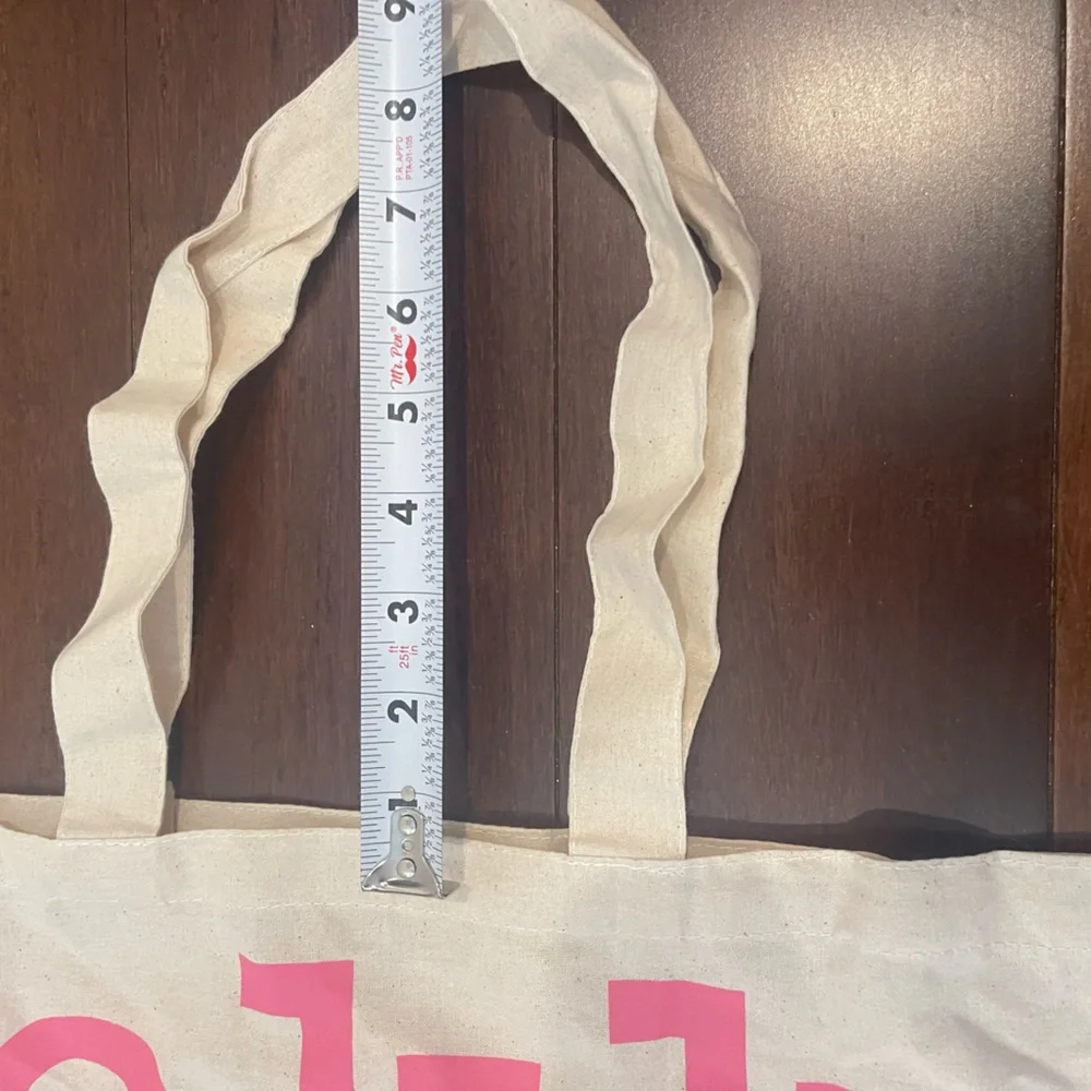 nwot Marimekko Pink and Cream cotton Tote Bag - Picture 5 of 9